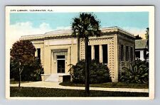 Clearwater FL-Florida, City Library, c1926 Vintage Postcard picture