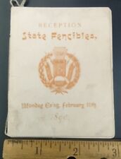 1890 State Fencibles Program Philadelphia PA Old Guard Pennsylvania Militia  picture
