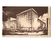 BULLOCK'S BROADWAY, HILL AND SEVENTH Los Angeles, CA Vintage Postcard picture