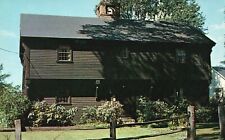 Postcard MA Deerfield Massachusetts Old Indian House Chrome Vintage PC G6239 picture