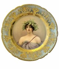 19c Royal Vienna Porcelain Antique Plate Signed Wagner picture