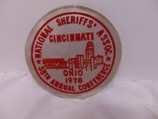 Vintage 1978 Ciuncinnati National Sheriffs Association 38th Conference Patch 4