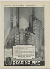 1927 Reading Pipe Ad: American Sugar Refining Co., Baltimore, Maryland Drawing picture