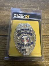 NEW - Metal Concealed Weapon Permit Badge 3” - Nickel Tone picture