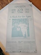 The Washington Post Aluminum Printing Plate Mark McGwire Hits 62nd Home Run picture