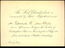 (2) OLD BRITISH ROYAL FAMILY ITEMS (invitation & book) picture