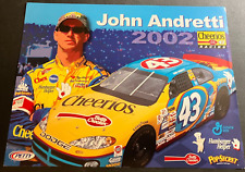2002 John Andretti #43 Cheerios Dodge Intrepid - NASCAR Hero Card Handout picture