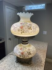 Vintage Accurate 3 Way Hurricane Electric Table Lamp 25”x 12” Large/Gorgeous picture