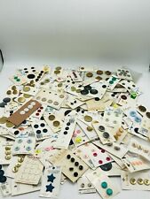 142 Vintage Button Boards 300 Plus Buttons Nouveaute Le Chic Lansing Le Bouton  picture