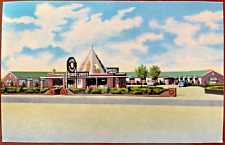 West El Reno Oklahoma OK Vintage Postcard Motel Conway Indian Curio Shop UNP picture