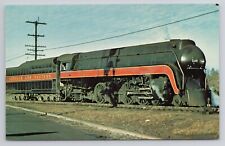 Postcard Norfolk & Western Railway Streamlined K-2 120 Petersburg, Virginia 1957 picture