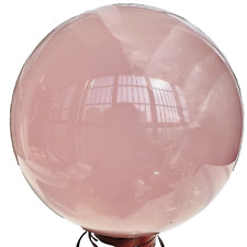 Natural Pink Rose Quartz Sphere Crystal Ball Decor Reiki Healing 10LB picture