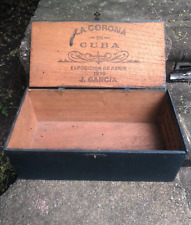 Vintage J. Garcia La Corona de Cuba - Exposicion de Paris Cigar Box picture