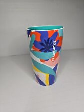 Starbucks 2021 Floral 12 oz. Ceramic Tumbler Spring Summer Flowers Mug Cup picture