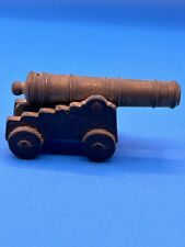 Vintage Brass Miniature Cannon 3” Military picture