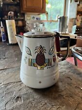 Vintage George Briard Ambrosia enamelware coffee pot picture