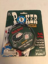 2005 BASIC FUN - MINI FOLD OUT TABLE POKER GAME KEYCHAIN W/ CARDS & CHIPS (NEW)  picture