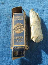 Champion 15A Spark Plug Vintage Original NOS New Includes Vintage Package Paper picture
