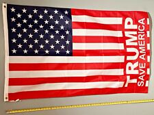DONALD TRUMP FLAG  USA SELLER Save America Desantis 2024 USA Sign 3x5' picture