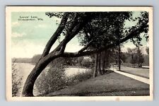 Oconomowoe, WI-Wisconsin, Lover's Lane Antique c1924, Vintage Souvenir Postcard picture