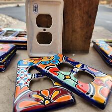 Mexican Talavera pottery outlet Cover multi-colored Folk Art  picture