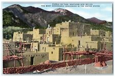c1960s Remarkable Residences View Pueblo De Taos New Mexico NM Unposted Postcard picture