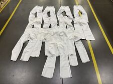 Lot Of 11 US Navy White Trousers Polyester Enlisted Service Dress Pants 28R-28L picture
