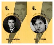 #UL3008 LARRY HAGMAN, MARK HAMILL Uncut Spotlight Card Strip picture