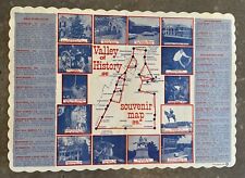 Vintage 1967 Valley of History Souvenir Placemat Map Civil War Virginia PA + picture