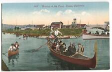 Postcard Boating on the Canal Venice CA  picture