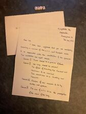 Vintage Original Letter ,Birmingham Interest , LONDON SCHOOL OF COMMERCE 1955 picture