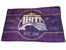 ABITA Springs Beer Louisiana Purple Wall Hanging FlagPurple Haze  • VG‼ picture