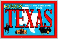 Howdy From The Lone Star State Texas Postcard UNPOSTED picture