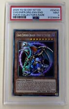 2020 Yu-Gi-Oh 1st Edition TOCH Collector's Rare Chaos Emperor Dragon PSA 9 picture