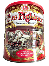 Vintage FIRE FIGHTERS Special Edition Signature Blend Coffee Can - SEALED picture