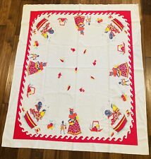 Vintage 1940's-50's  Black Americana Tablecloth picture