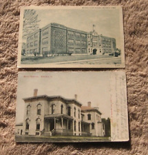 Waverly IA Iowa Mercy Hospital 1908 High School Linen Postcards picture