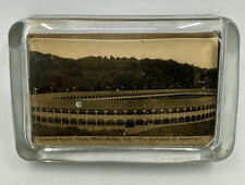 West Baden Springs Hotel Circa 1910 Cycling Track Velodrome Glass Paperweight picture