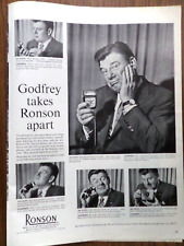 1958 Ronson Shaver Ad Hollywood Star Arthur Godfrey picture