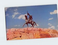 Postcard Buffalo Bill Statue Cody Wyoming USA picture