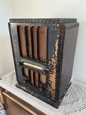 🍊Vintage 1935 General Electric Tube Radio Wood Housing | Model A-70 Tombstone picture