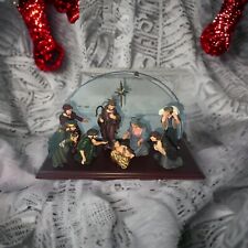 Hand Painted Nativity Scene. 9.5”x3.5”x 5” Tall Teleflora Gift picture
