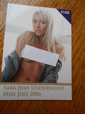SARA JEAN UNDERWOOD stars insert CHASE CARD 10S from 2017 PLAYBOY BBR picture