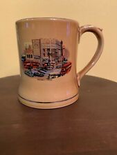 1950s 1960s LONDON PICCADILLY CIRCUS BEER COFFEE MUG ONE PINT WADE POTTERY Gold  picture