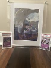 Pokémon Center Lillie/Lunala Wall Frame, with PSA 10   #15 & 17 25th Anniversary picture