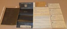 8 Vintage Military Navy, Army Documents 1947, 1958, 1962 Passes, and More picture