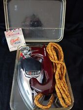 Vintage 1950s - 1960s Universal Travel Iron ,with Case. Unused picture