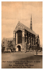 postcard Park Avenue Christian Church Disciples of Christ New York City A1578 picture