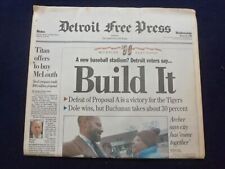 1996 MAR 20 DETROIT FREE PRESS NEWSPAPER -VOTERS SAY BUILD NEW STADIUM - NP 7275 picture