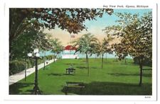 Alpena Michigan c1940's Bay View Park, gazebo picture